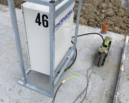 Tijdelijke aansluiting op definitieve kabel